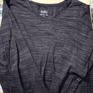 Croft & Barrow (Kohl’s) Heathered Blue Long Sleeve Top